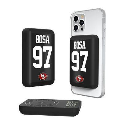 Keyscaper Nick Bosa San Francisco 49ers 5000mAh Wireless Magnetic Power Bank