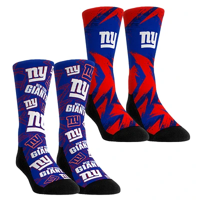 Unisex Rock Em Socks New York Giants Gameday Two-Pack Crew Set