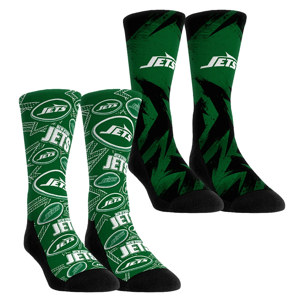 Unisex Rock Em Socks New York Jets Gameday Two-Pack Crew Set