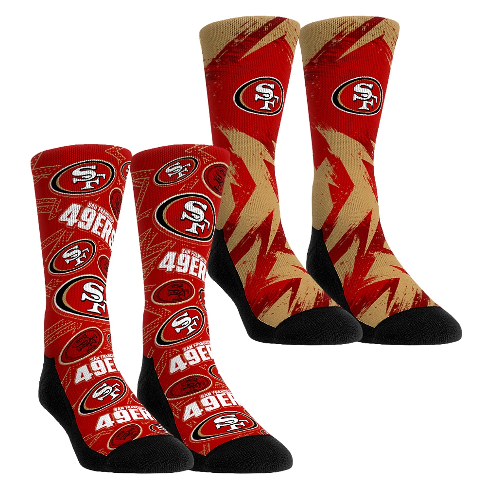 Unisex Rock Em Socks San Francisco 49ers Gameday Two-Pack Crew Set