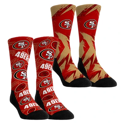 Unisex Rock Em Socks San Francisco 49ers Gameday Two-Pack Crew Set