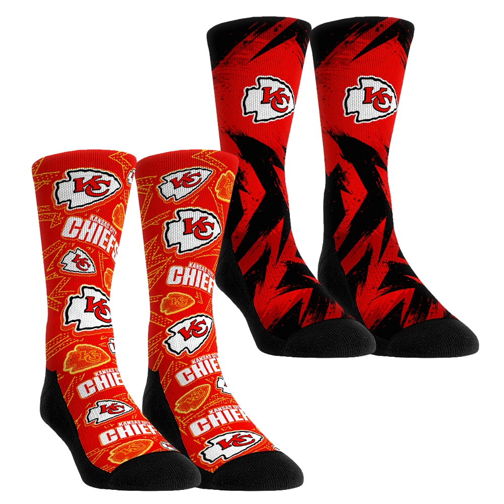 Unisex Rock Em Socks Kansas City Chiefs Gameday Two-Pack Crew Set