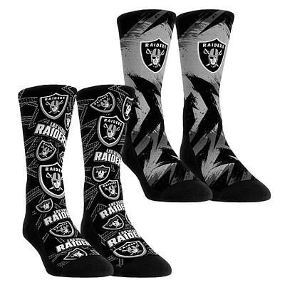 Unisex Rock Em Socks Las Vegas Raiders Gameday Two-Pack Crew Set