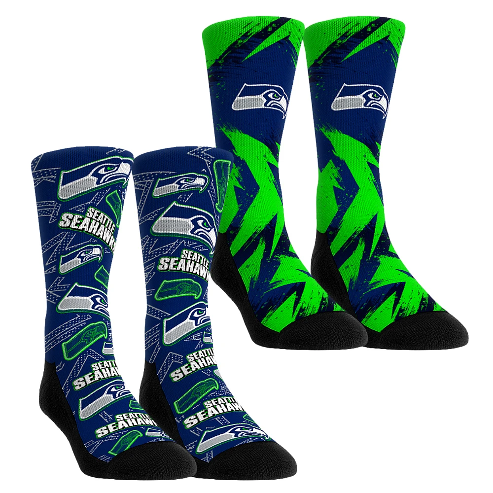 Youth Rock Em Socks Seattle Seahawks Game Day Two-Pack Crew Sock Set