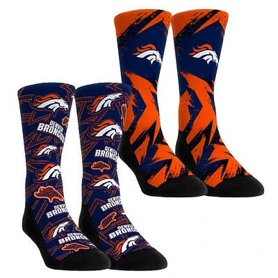 Youth Rock Em Socks Denver Broncos Game Day Two-Pack Crew Sock Set