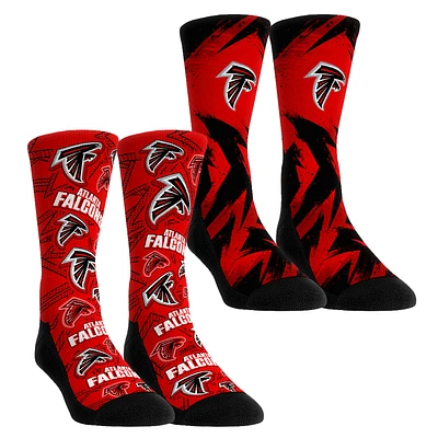 Youth Rock Em Socks Atlanta Falcons Game Day Two-Pack Crew Sock Set
