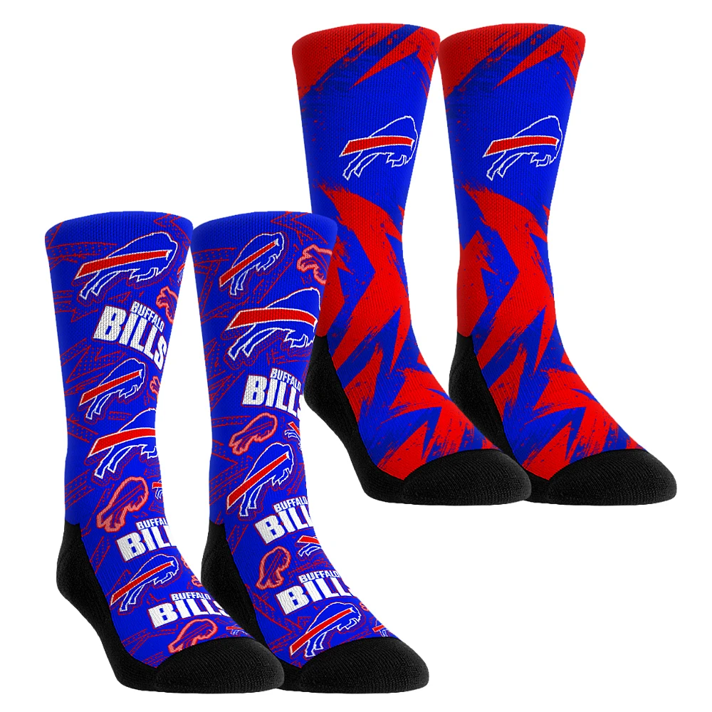 Youth Rock Em Socks Buffalo Bills Game Day Two-Pack Crew Sock Set