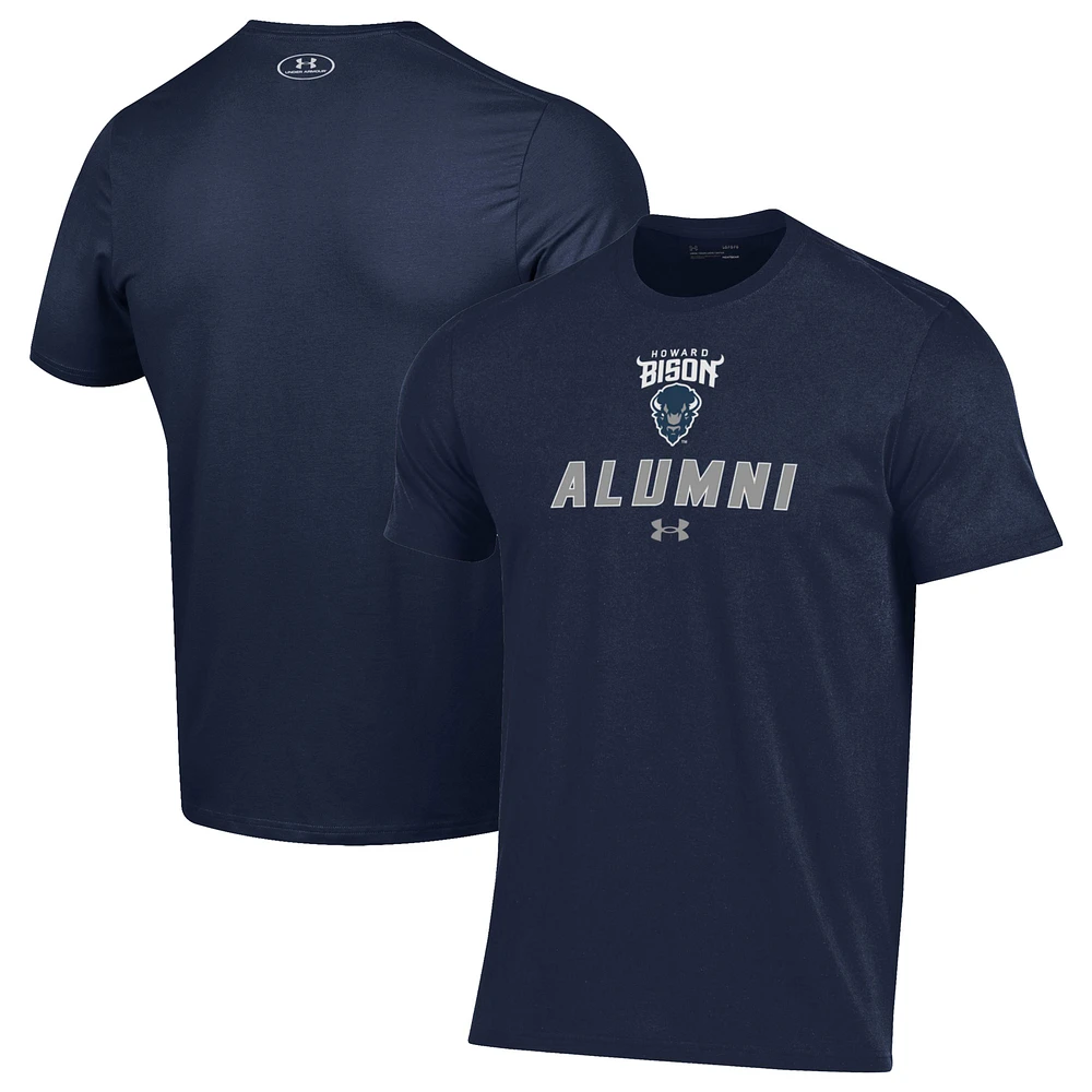 Men's Under Armour Navy Howard Bison Alumni Performance T-Shirt