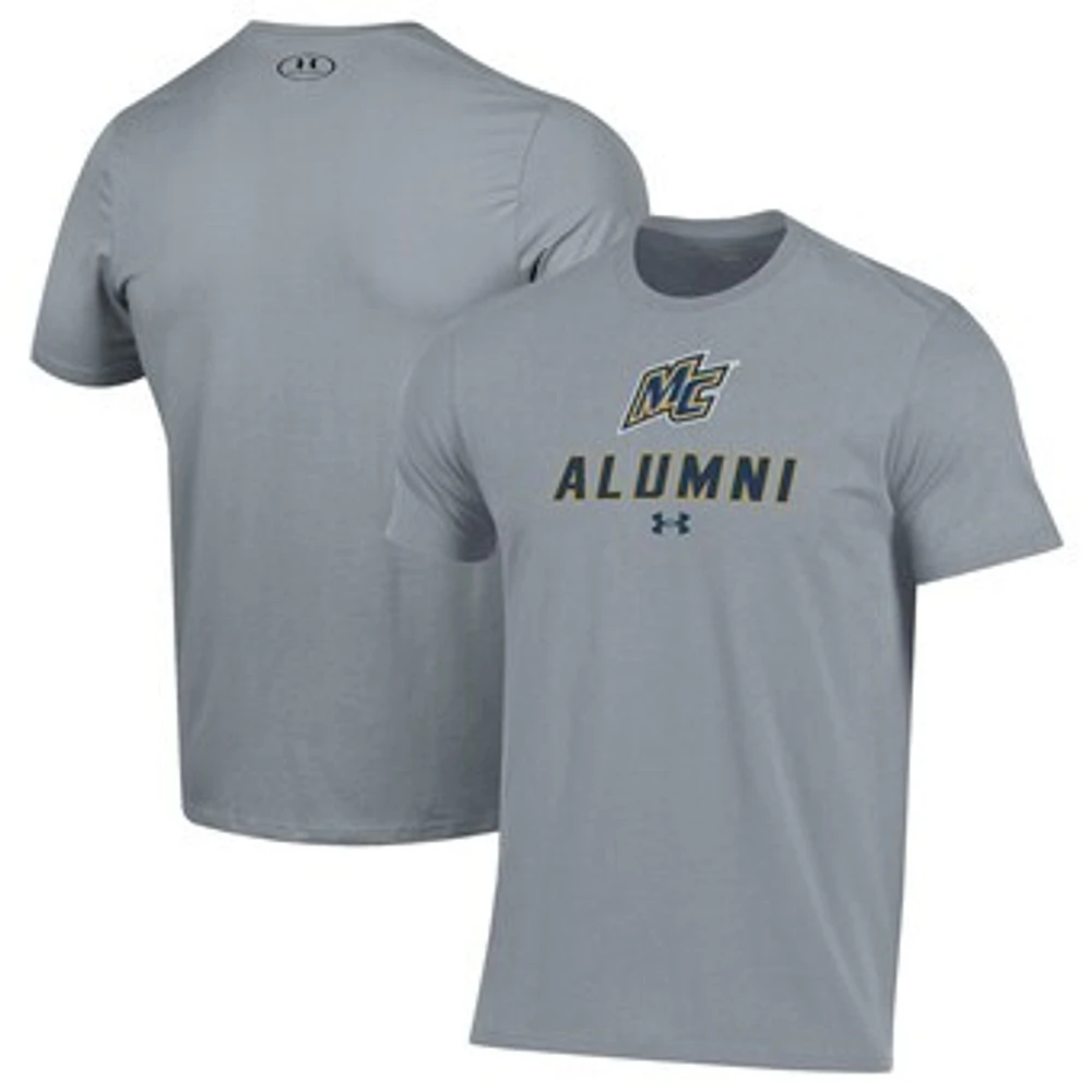 Men's Under Armour Gray Merrimack College Warriors Alumni Performance T-Shirt