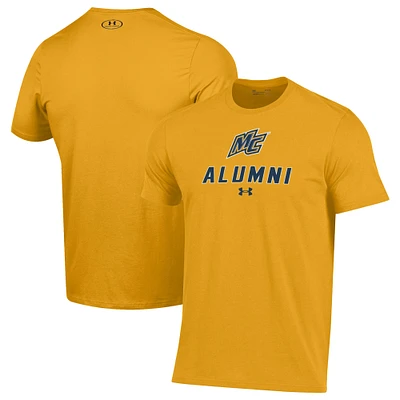 Men's Under Armour Gold Merrimack College Warriors Alumni Performance T-Shirt