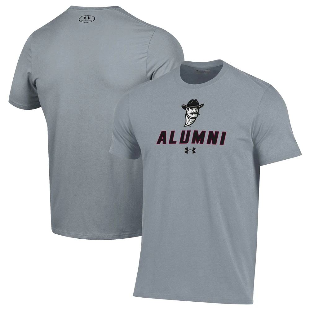 Men's Under Armour Gray New Mexico State Aggies Alumni Performance T-Shirt