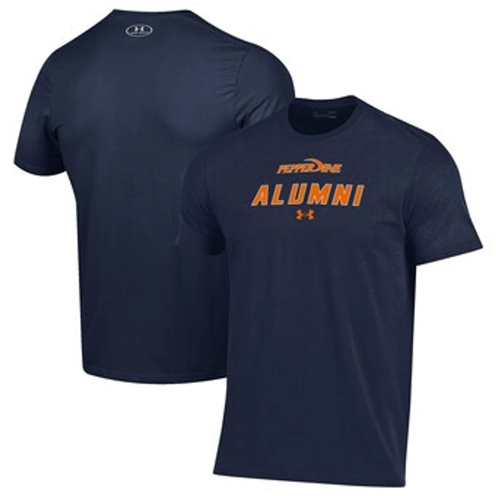 Men's Under Armour Navy Pepperdine Waves Alumni Performance T-Shirt