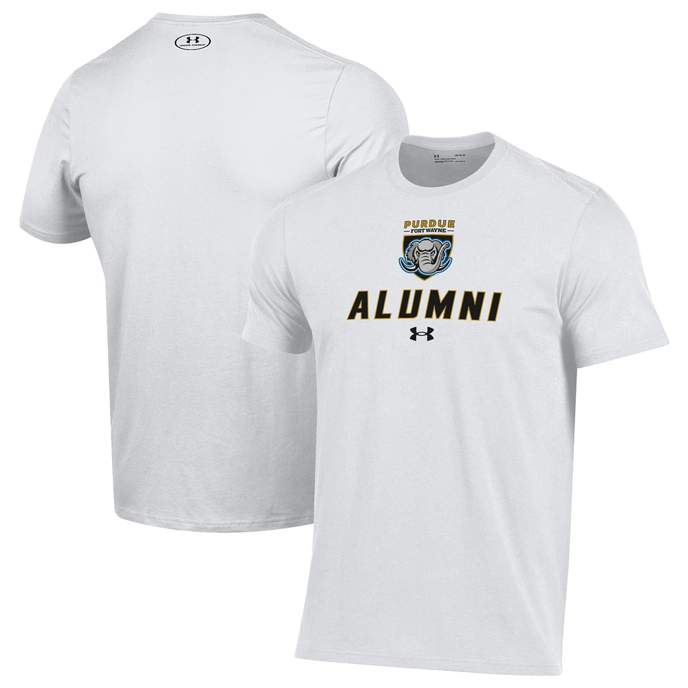 Men's Under Armour White Purdue Fort Wayne Mastodons Alumni Performance T-Shirt