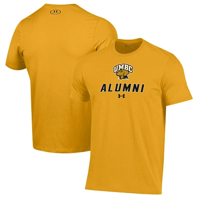 Men's Under Armour Yellow University of Maryland Baltimore Alumni Performance T-Shirt