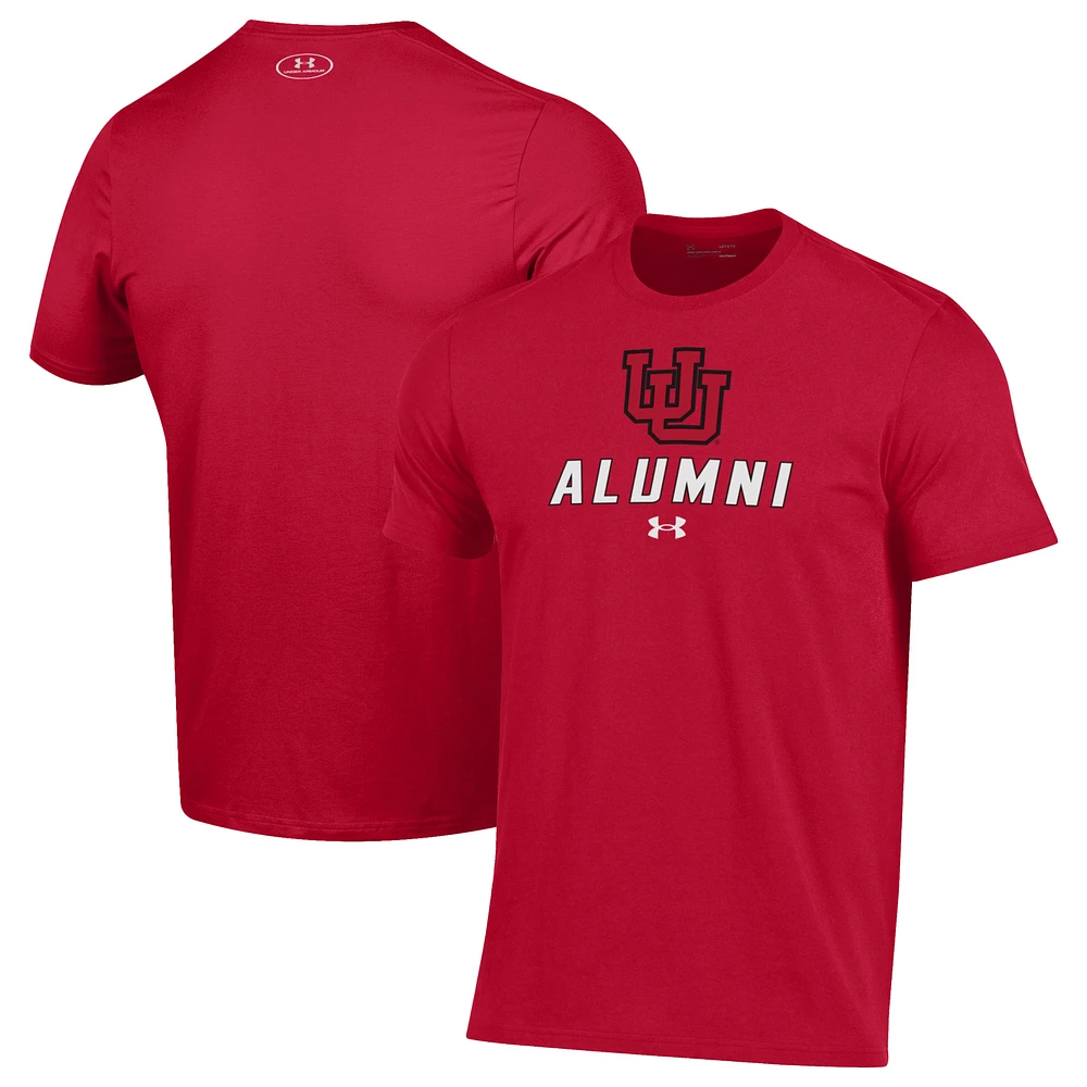Men's Under Armour Red Utah Utes Alumni Performance T-Shirt