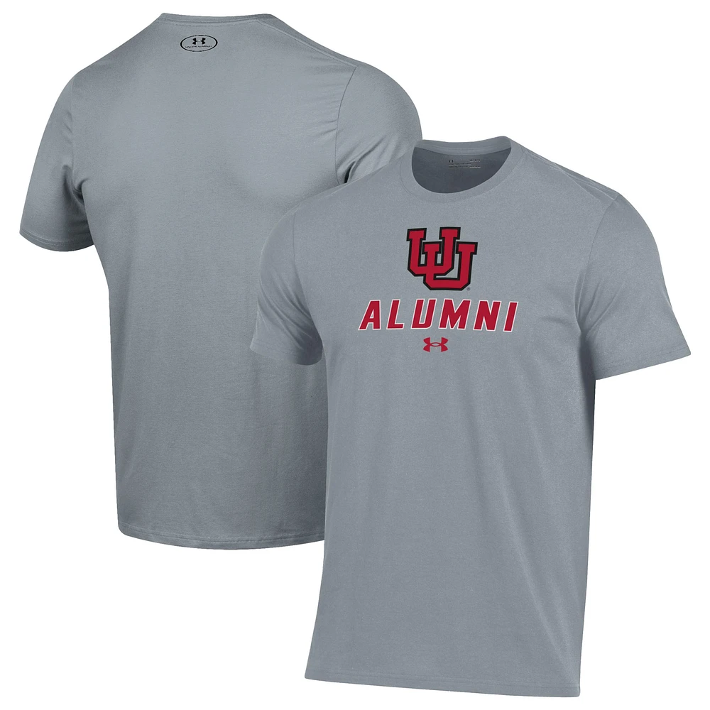 Men's Under Armour Gray Utah Utes Alumni Performance T-Shirt