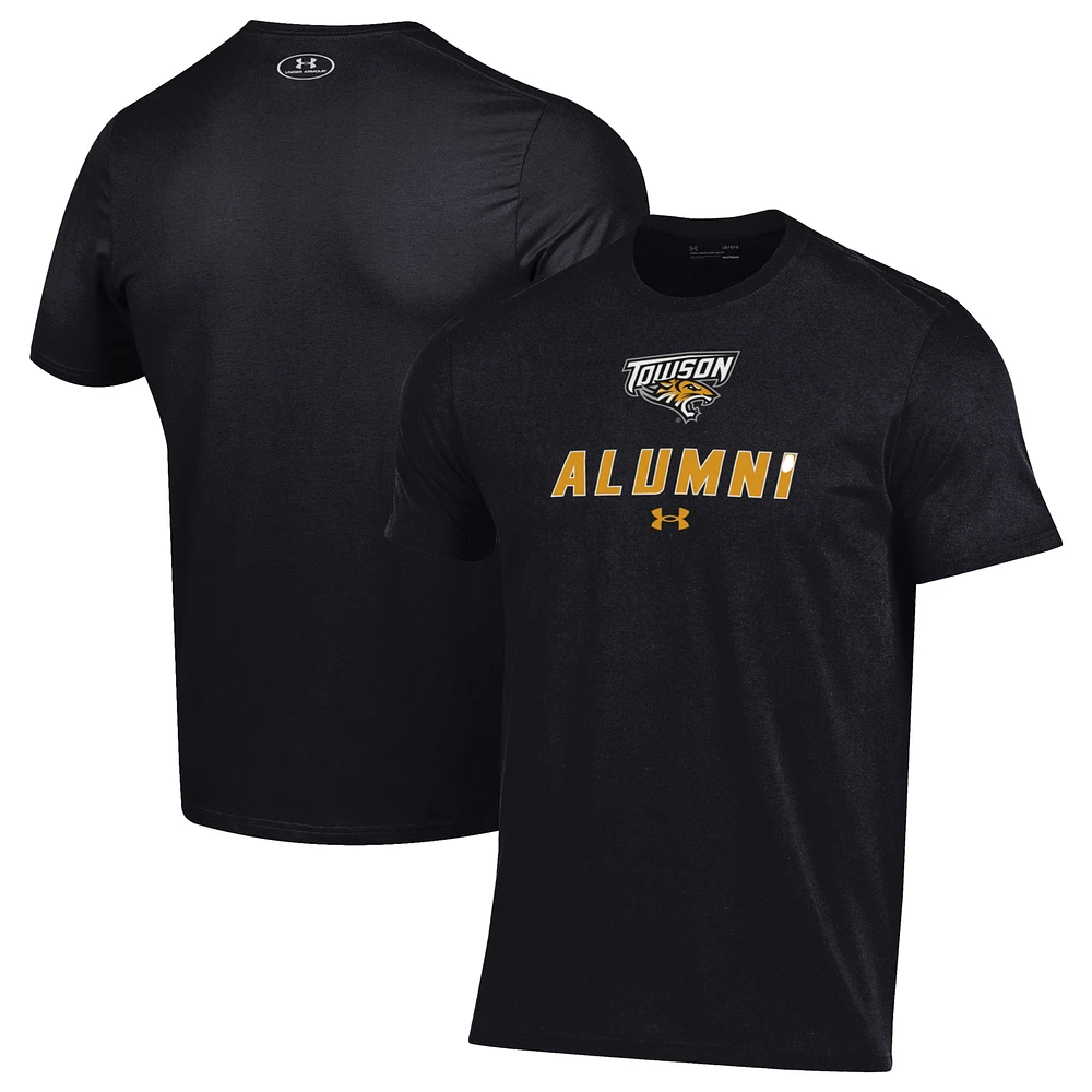 Men's Under Armour Black Towson Tigers Alumni Performance T-Shirt