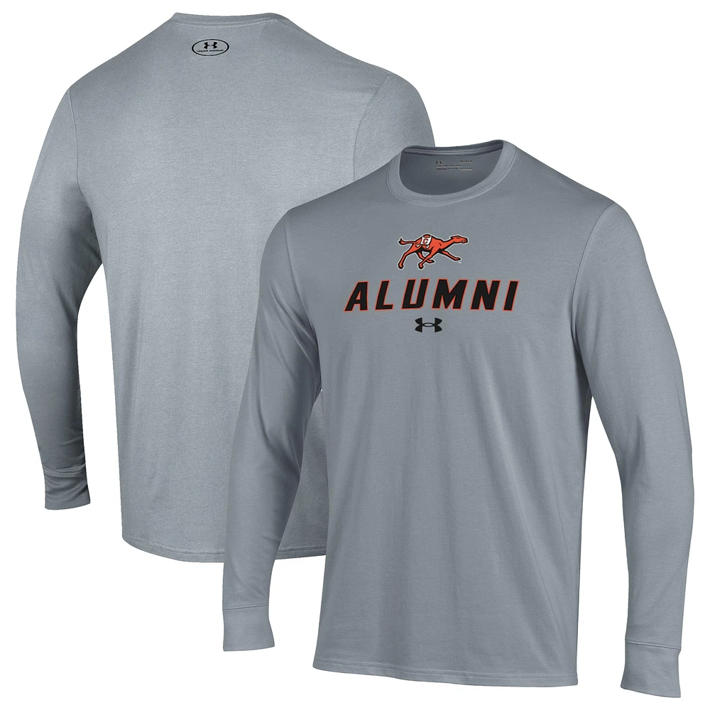 Men's Under Armour Campbell Fighting Camels Alumni Performance Long Sleeve T-Shirt