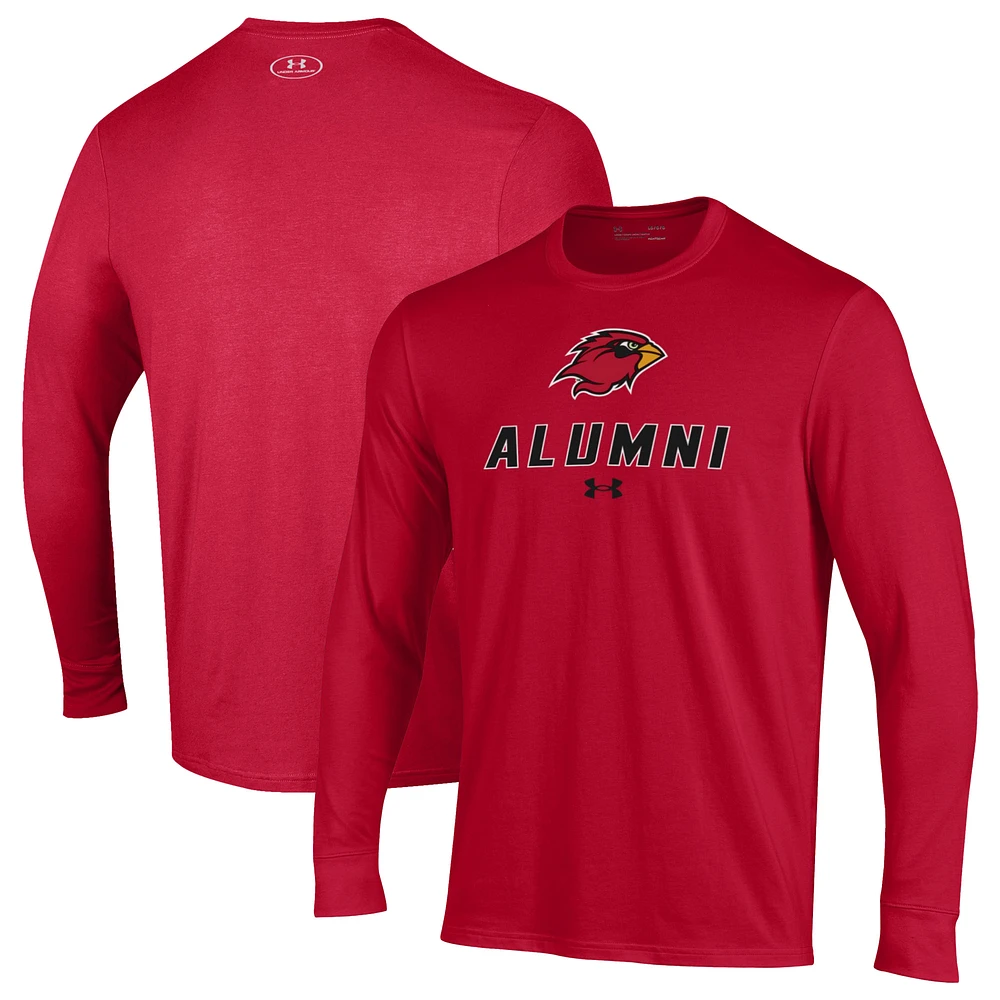 Men's Under Armour Lamar Cardinals Alumni Performance Long Sleeve T-Shirt