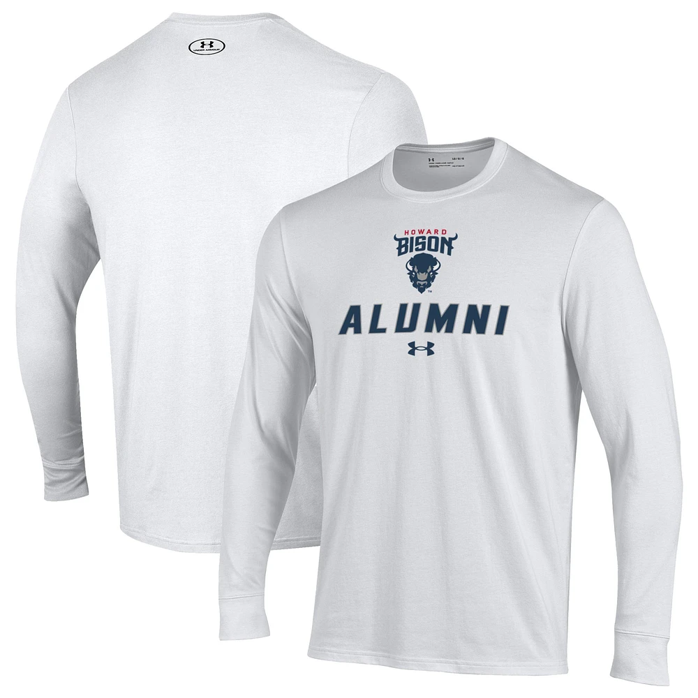 Men's Under Armour Howard Bison Alumni Performance Long Sleeve T-Shirt