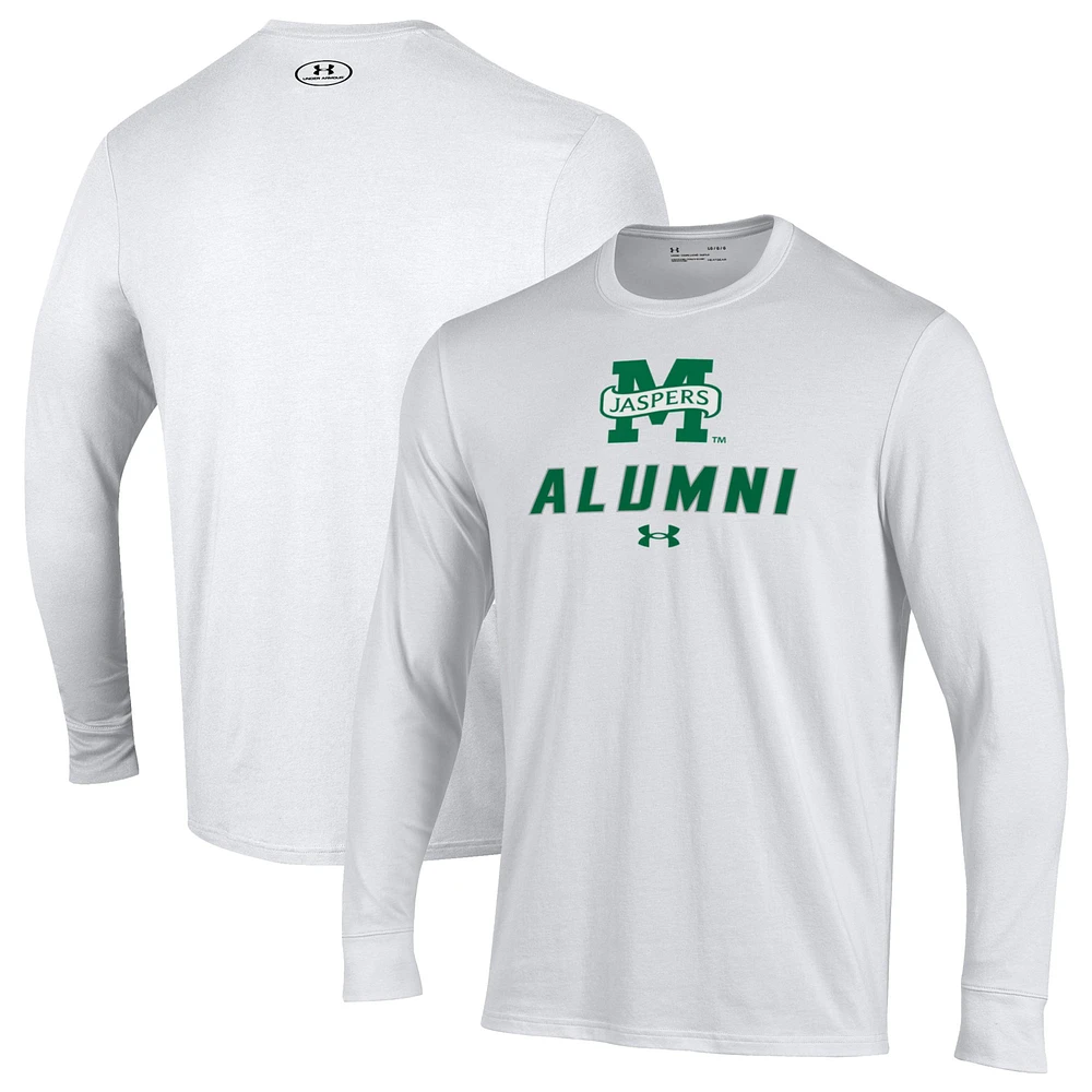 Men's Under Armour Manhattan Jaspers Alumni Performance Long Sleeve T-Shirt
