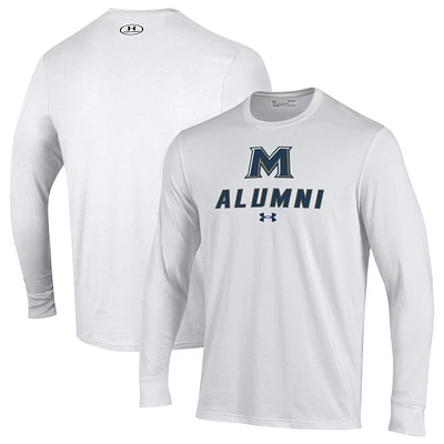 Men's Under Armour Mount St. Mary's Mountaineers Alumni Performance Long Sleeve T-Shirt