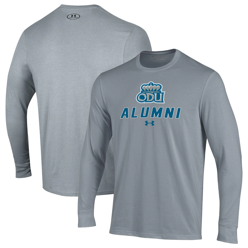 Men's Under Armour Old Dominion Monarchs Alumni Performance Long Sleeve T-Shirt