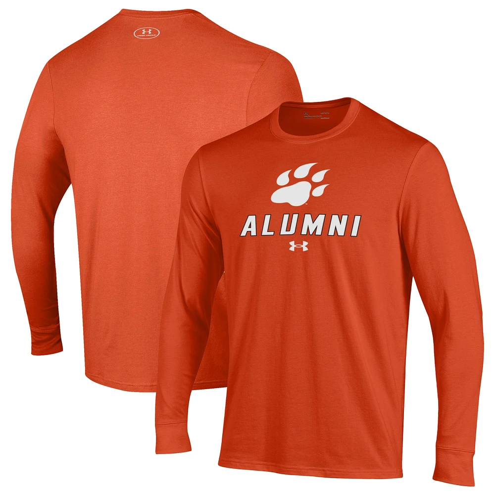 Men's Under Armour Orange Sam Houston State Bearkats Alumni Performance Long Sleeve T-Shirt