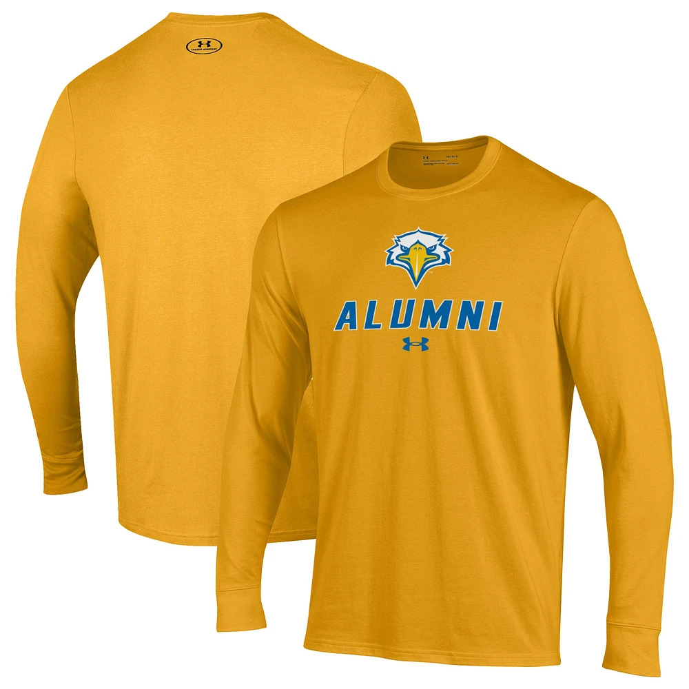 Men's Under Armour Gold Morehead State Eagles Alumni Performance Long Sleeve T-Shirt