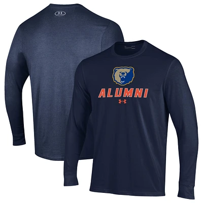 Men's Under Armour Navy Morgan State Bears Alumni Performance Long Sleeve T-Shirt