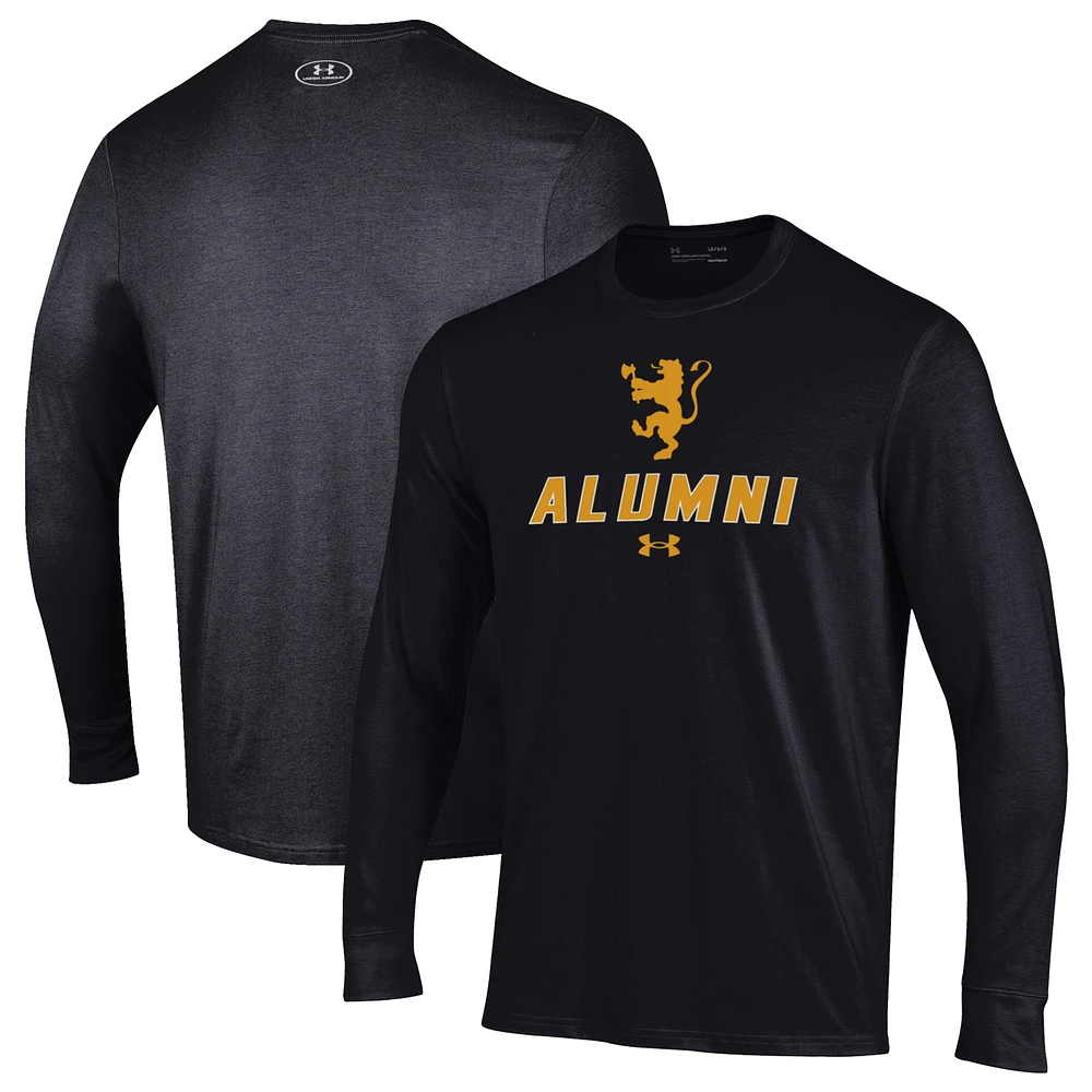 Men's Under Armour Black St. Olaf Oles Alumni Performance Long Sleeve T-Shirt