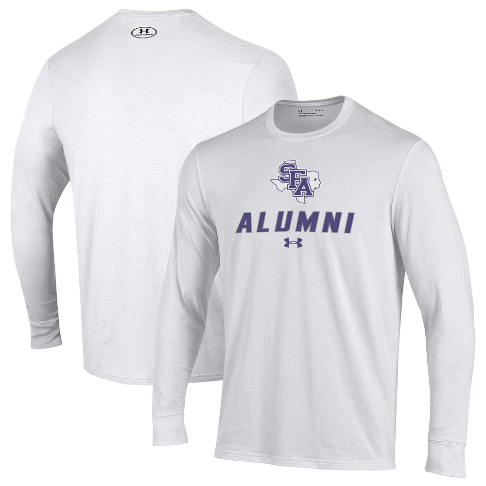 Men's Under Armour Stephen F Austin Lumberjacks Alumni Performance Long Sleeve T-Shirt