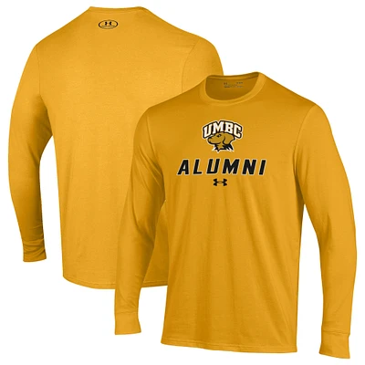 Men's Under Armour University of Maryland Baltimore Alumni Performance Long Sleeve T-Shirt