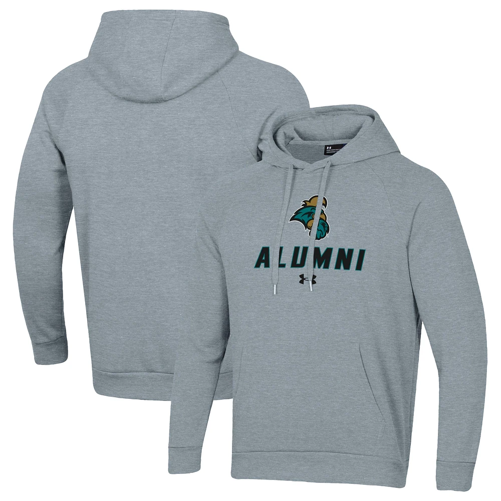 Men's Under Armour Coastal Carolina Chanticleers Alumni Rival Fleece Pullover Hoodie