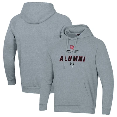 Men's Under Armour Davidson Wildcats Alumni Rival Fleece Pullover Hoodie