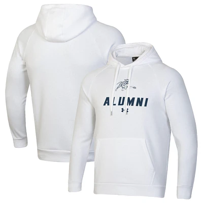 Men's Under Armour White Jackson State Tigers Alumni Rival Fleece Pullover Hoodie