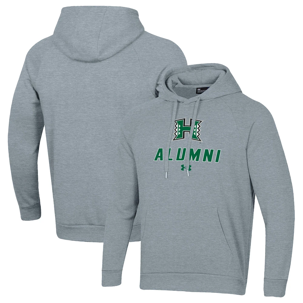 Men's Under Armour Hawaii Rainbow Warriors Alumni Rival Fleece Pullover Hoodie