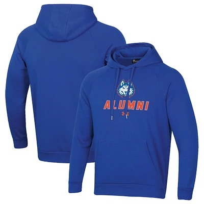 Men's Under Armour Royal Houston Christian Huskies Alumni Rival Fleece Pullover Hoodie