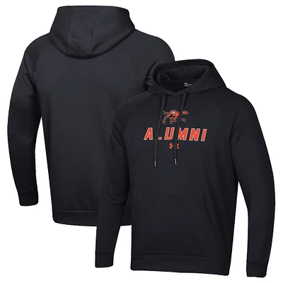 Men's Under Armour Black Campbell Fighting Camels Alumni Rival Fleece Pullover Hoodie