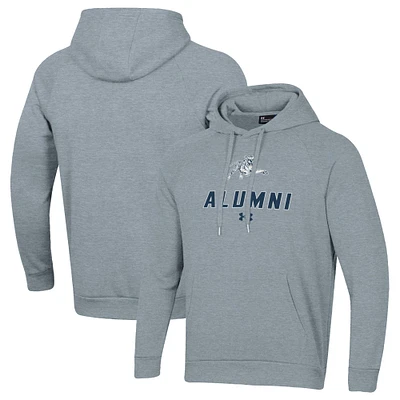 Men's Under Armour Gray Jackson State Tigers Alumni Rival Fleece Pullover Hoodie