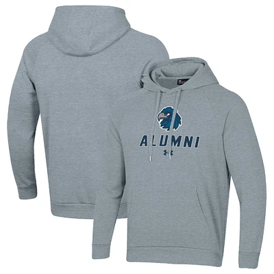 Men's Under Armour Gray Monmouth Hawks Alumni Rival Fleece Pullover Hoodie