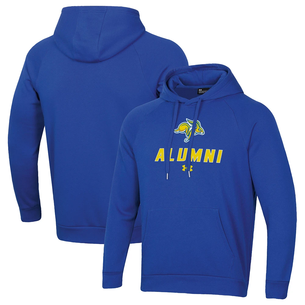 Men's Under Armour Blue South Dakota State Jackrabbits Alumni Rival Fleece Pullover Hoodie