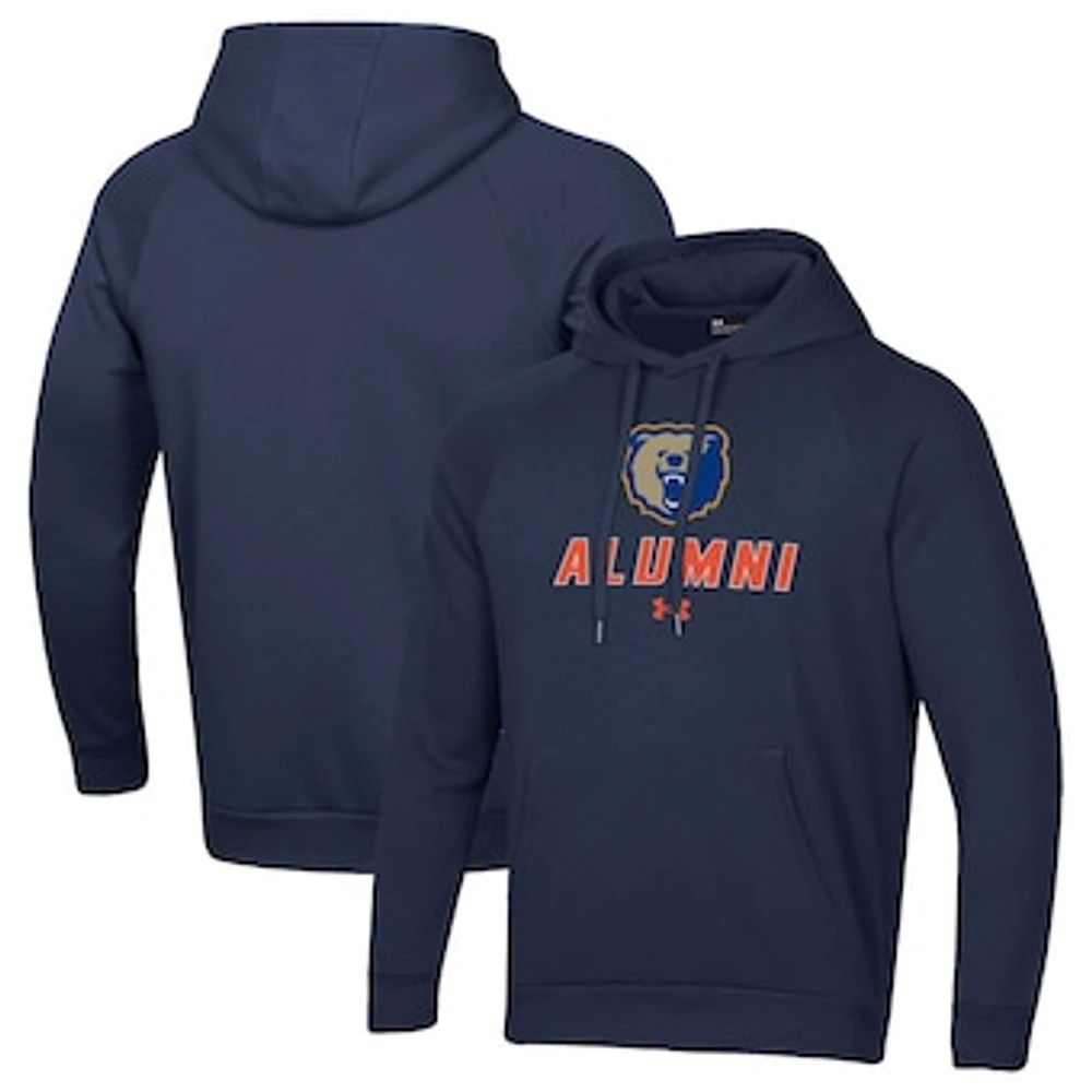 Men's Under Armour Navy Morgan State Bears Alumni Rival Fleece Pullover Hoodie