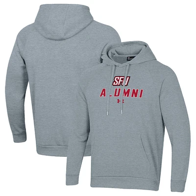 Men's Under Armour Saint Francis Red Flash Alumni Rival Fleece Pullover Hoodie