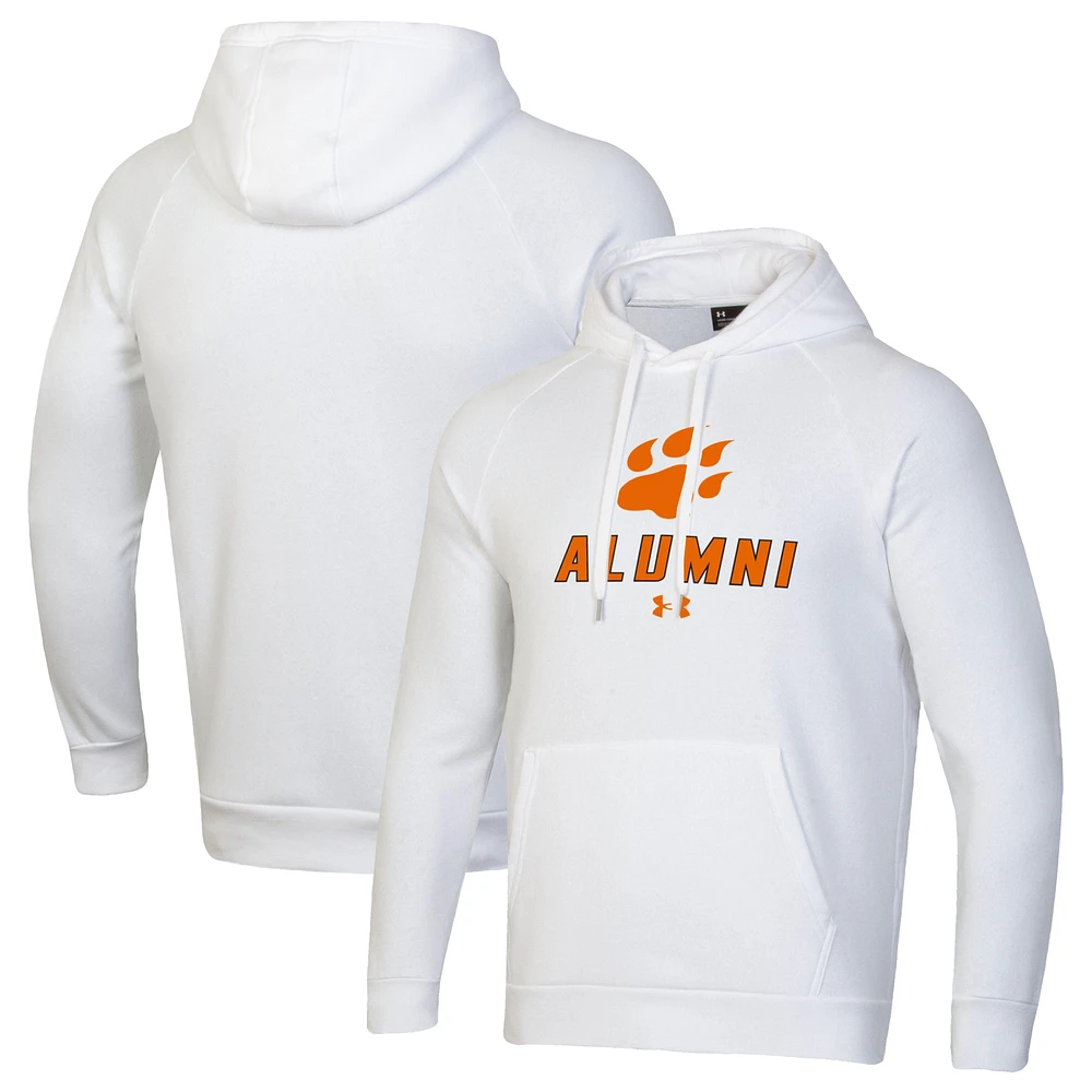 Men's Under Armour White Sam Houston State Bearkats Alumni Rival Fleece Pullover Hoodie