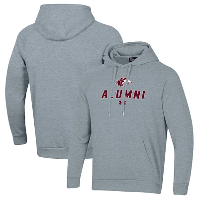 Men's Under Armour Gray Southern Illinois Salukis Alumni Rival Fleece Pullover Hoodie
