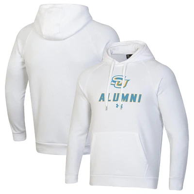 Men's Under Armour White Southern University Jaguars Alumni Rival Fleece Pullover Hoodie
