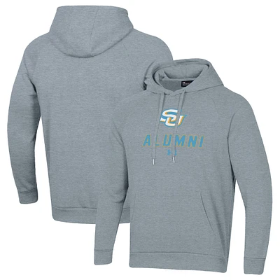 Men's Under Armour Gray Southern University Jaguars Alumni Rival Fleece Pullover Hoodie