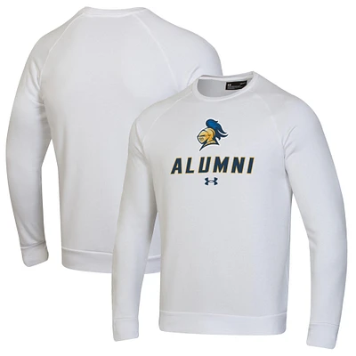 Men's Under Armour White Carleton Knights Alumni Rival Fleece Pullover Sweatshirt