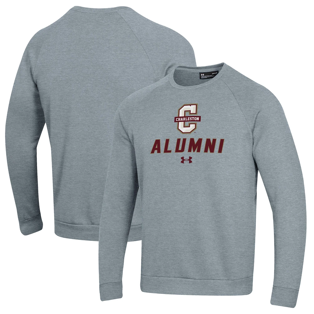 Men's Under Armour Gray Charleston Cougars Alumni Rival Fleece Pullover Sweatshirt